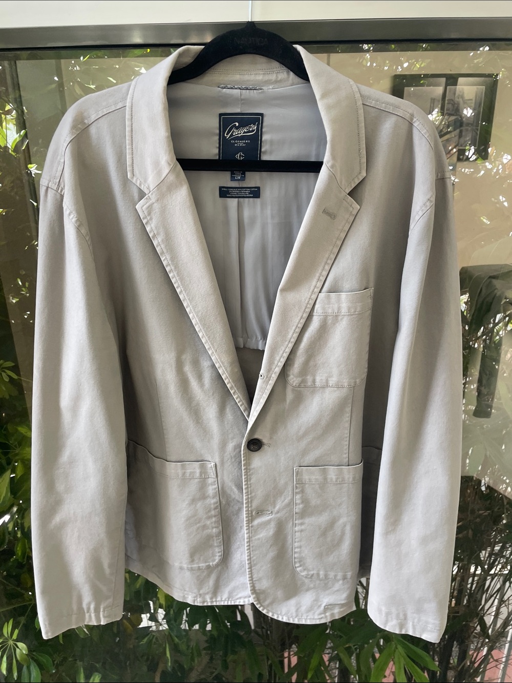 Grayers Light Gray Casual Sport Coat Blazer